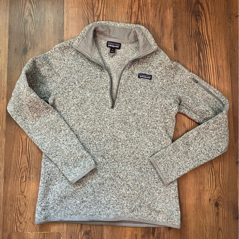 Patagonia Heathered Gray Fleece Pullover